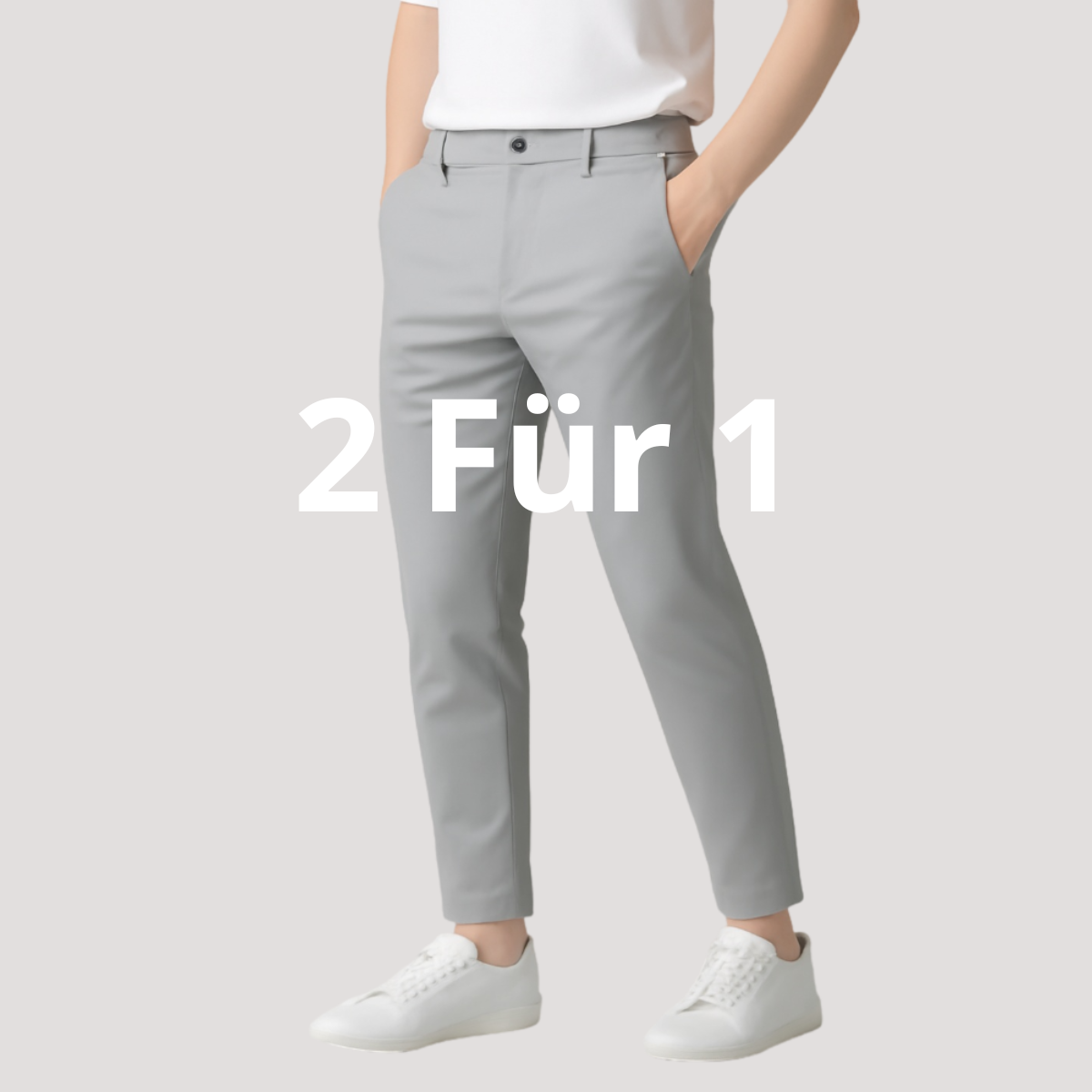 2 für 1 – Slim Fit Hose mit Stretch-Effekt [Nur für kurze Zeit!]